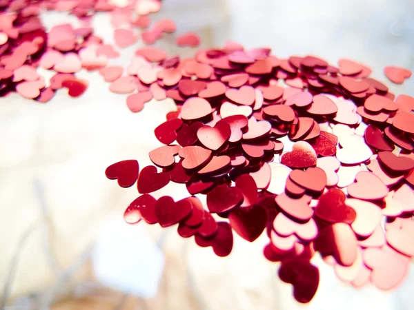 Hearts confetti — Stock Photo, Image