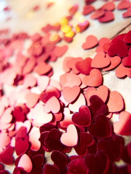Kalpler konfeti — Stok fotoğraf