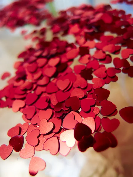 Hearts confetti — Stock Photo, Image