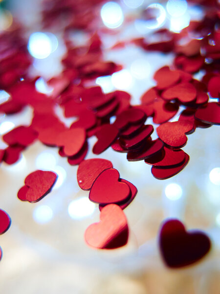 Hearts confetti