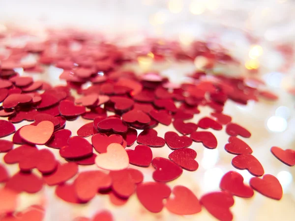Coração confetti — Fotografia de Stock