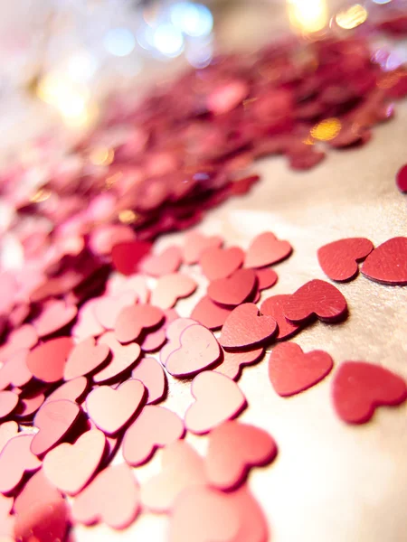 Hjärtan konfetti — Stockfoto