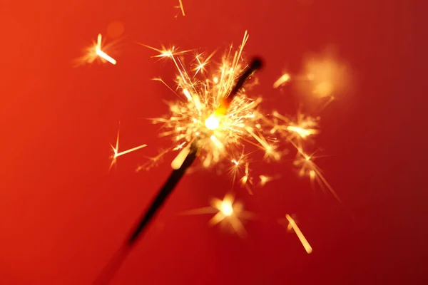 Christmas New Year Party Sparkler — Stock Photo, Image