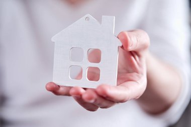 Gayrimenkul konsept, el ev tutarak