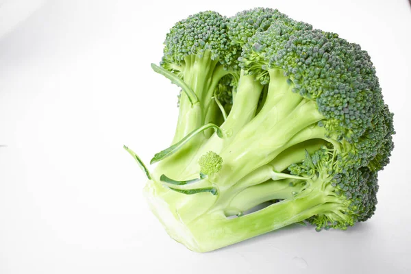 Fresh Broccoli White Background — Stock Photo, Image