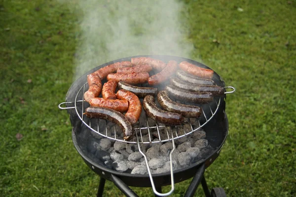 Barbecue in garden — Stock Photo, Image