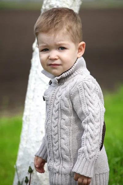 Trendy 2 years old baby boy posing — Stock Photo, Image