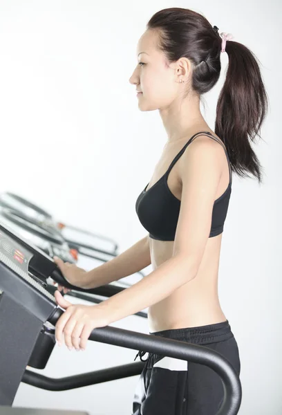 On the treadmill — Stock Photo, Image