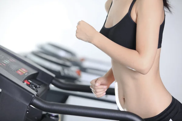 On the treadmill — Stock Photo, Image