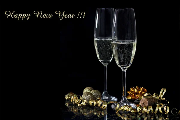 Nyår Champagne — Stockfoto