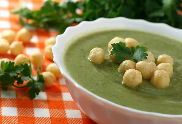 Sopa de verduras con brócoli , — Foto de Stock