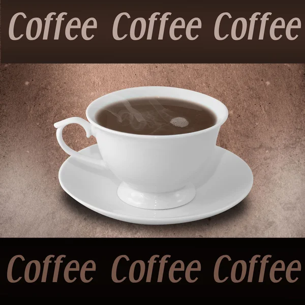Kop warme koffie. restaurantconcept. — Stockfoto