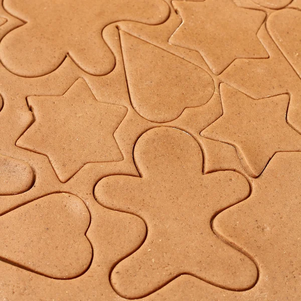 Making gingerbread cookies for Christmas — Stock Photo, Image