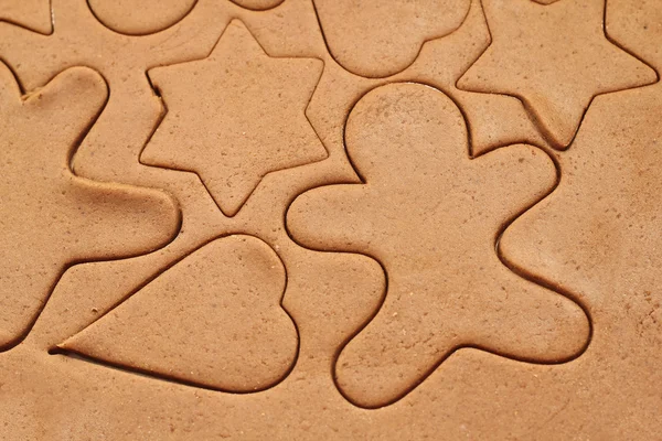 Noel için zencefilli kurabiye yapma — Stok fotoğraf