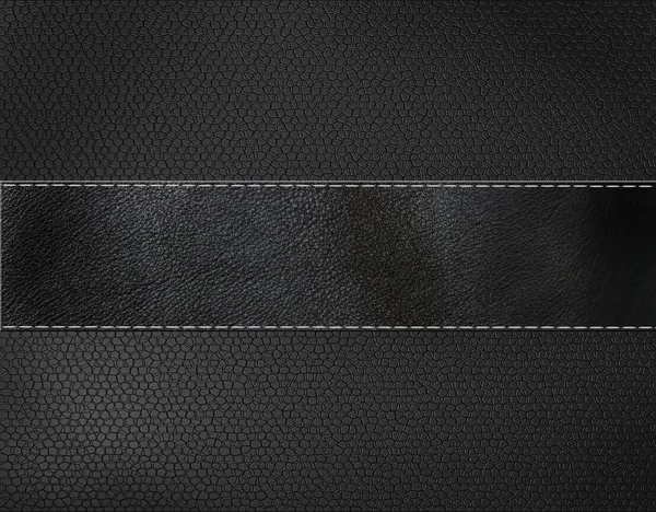 Black leather background — Stock Photo, Image