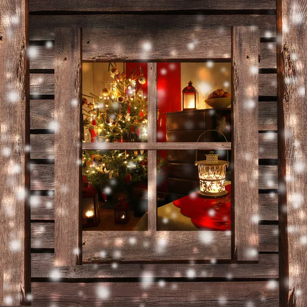 Karácsonyi dekorációk Stock Fotó