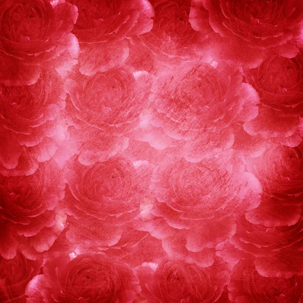 Romantischer Hintergrund mit Rosen — Stockfoto