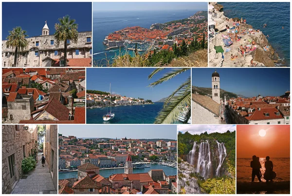 Croatia, collage postcard — Stock Photo, Image