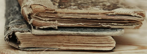 Closeup de páginas de livros antigos textura — Fotografia de Stock