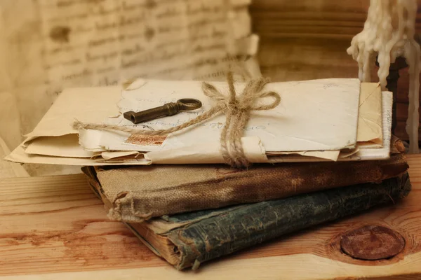 Libri e lettere vintage — Foto Stock