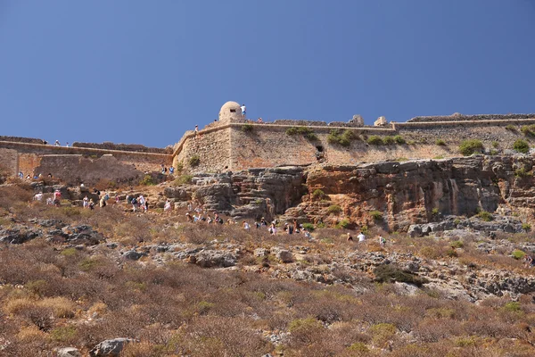 : Fantástica vista da Lagoa de Balos e da ilha Gramvousa em Creta — Fotografia de Stock