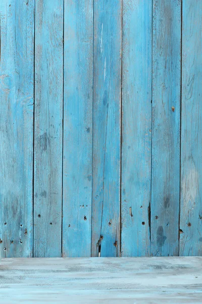 Vecchio sfondo blu legno bianco — Foto Stock