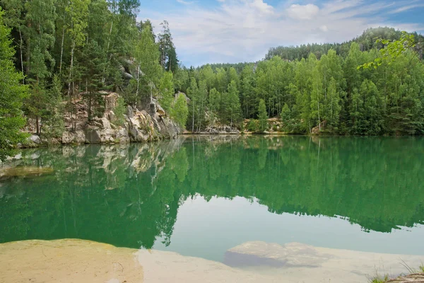 See in adrspach-teplice felsen, Tschechische Republik — Stockfoto