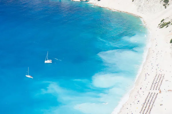 Myrtos Famosa Playa Cefalonia Grecia —  Fotos de Stock