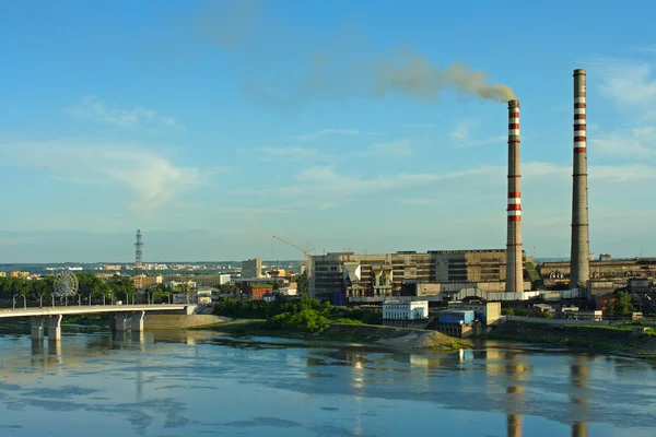 Kemerovo, värmekraftverk — Stockfoto