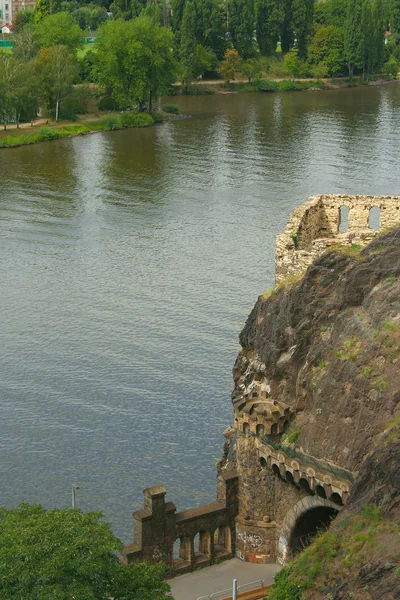 Praga, vista del río Moldava —  Fotos de Stock