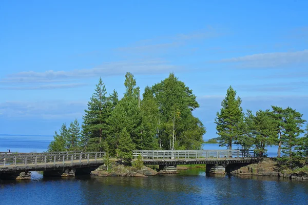 Ilha Valaam, mosteiro de Spaso-Preobrazhensky — Fotografia de Stock