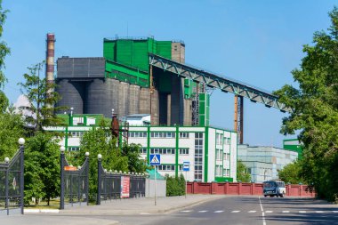 Kemerovo, Rusya-13 Haziran 2016: Kokain kimya fabrikası Kemerovo, Russi 'nin kömür deposunun yeni binası