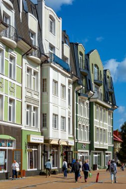 Zelenogradsk, Rusya-24 Ağustos 2021: Tarihi merkez, Zelenogradsk, Kaliningrad bölgesi, Russi