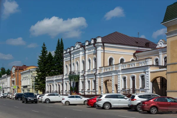 Tomsk Historical Embankment Ushayka River Historical Center City — Stock Photo, Image