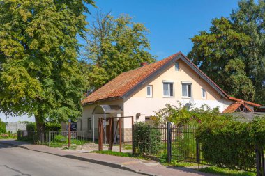Zelenogradsk, Rusya-24 Ağustos 2021: Saratovskaya Caddesi, Zelenogradsk, Kaliningrad bölgesi, Russi