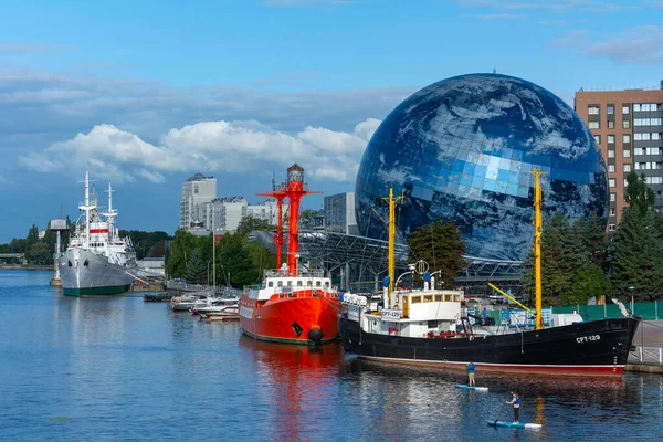 Kaliningrad Russland August 2021 Schiffsexponate Liegeplatz Des Museums Des Weltmeeres — Stockfoto