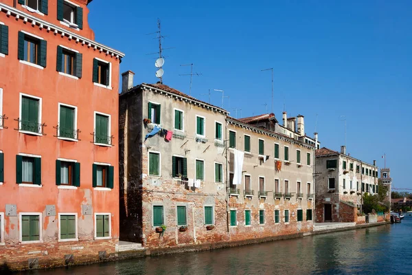 Venice Contrada Martin Shore Rio Arsenal Italy — Stockfoto