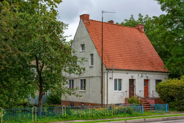 Guryevsk Prédio Apartamentos Lenin Street Região Kaliningrado Imagem De Stock