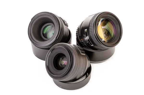 Três lentes — Fotografia de Stock