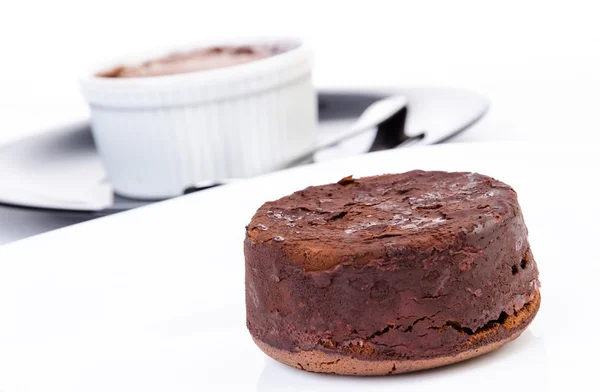 Souffles de chocolate — Fotografia de Stock