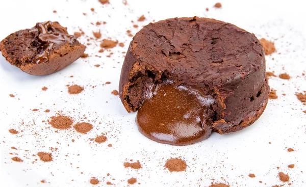 Chocolade souffle Stockfoto