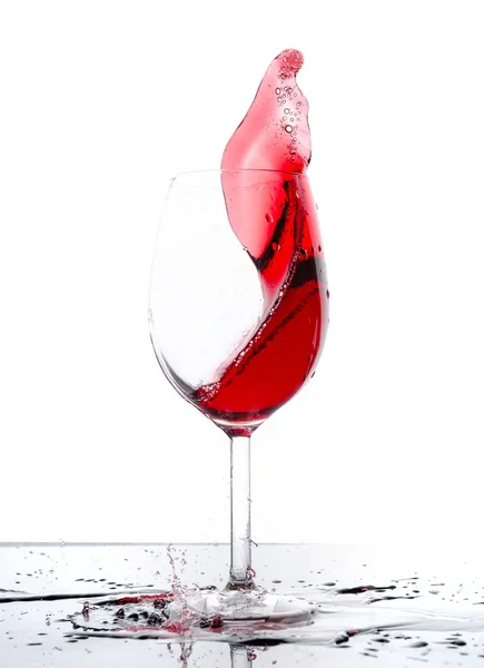 Vinho tinto em movimento — Fotografia de Stock