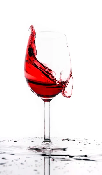 Glas Rotwein — Stockfoto