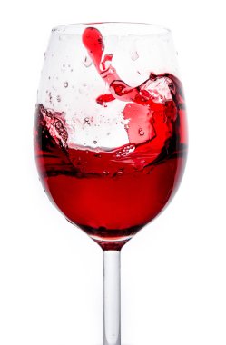 kırmızı şarap splash