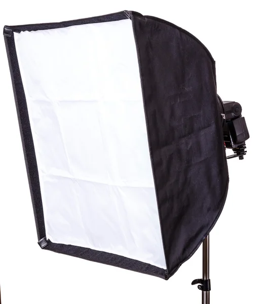 Stüdyo flaş softbox ile — Stok fotoğraf