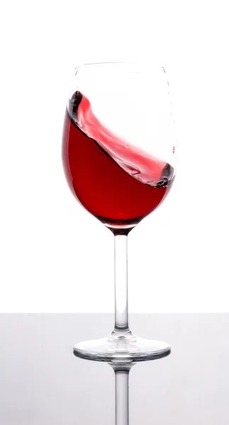 Vino tinto y vino de copa — Foto de Stock