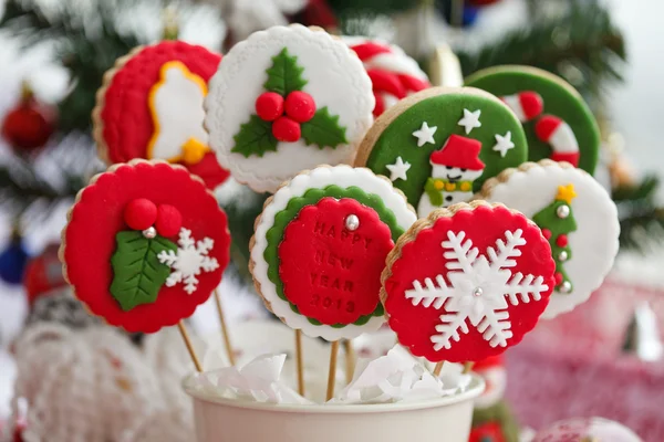 Zelfgemaakte kerstkoekjes - peperkoek — Stockfoto