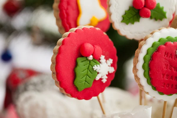 Zelfgemaakte kerstkoekjes - peperkoek — Stockfoto