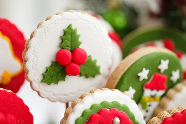 Zelfgemaakte kerstkoekjes - peperkoek — Stockfoto