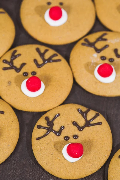 Hemlagade julkakor - pepparkakor — Stockfoto